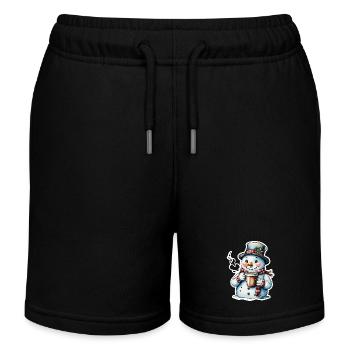 bonhomme de neige - Short de jogging enfant bio Stanley/Stella - noir - Devant