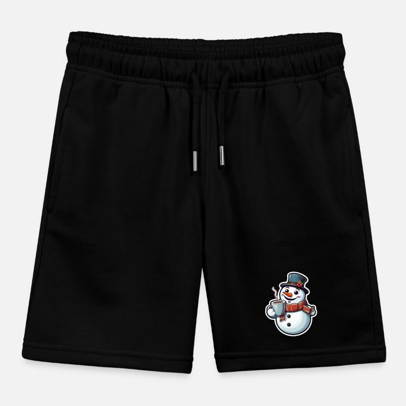 Snowman Kids Organic Sweat Shorts by Stanley/Stella