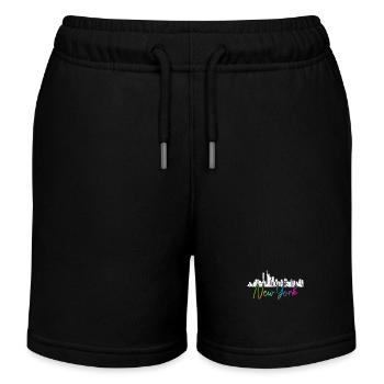 New York City NY NYC Skyline cadeau - Short de jogging enfant bio Stanley/Stella - noir - Devant