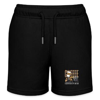 Excavator Operator Coffee Earthwork Coffee Lover - Kinder Organic Joggingshorts Mini Bolter von Stanley/Stella - Schwarz - Vorne