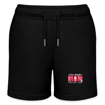 Crane Operator Mom The Idol The Heavy Equipment - Kinder Organic Joggingshorts Mini Bolter von Stanley/Stella - Schwarz - Vorne