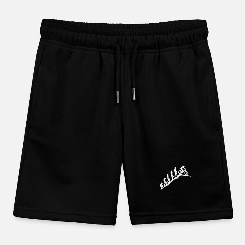 Mountain Bike MTB Evolution Gift Kids Organic Sweat Shorts by Stanley/Stella