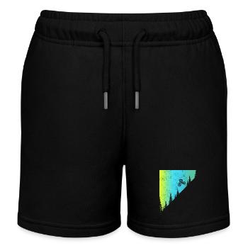 VTT VTT Downhill Biker cadeau - Short de jogging enfant bio Stanley/Stella - noir - Devant