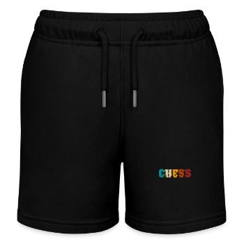Schachspieler Lustige Schachfiguren Sechzehn Stück - Kinder Organic Joggingshorts Mini Bolter von Stanley/Stella - Schwarz - Vorne