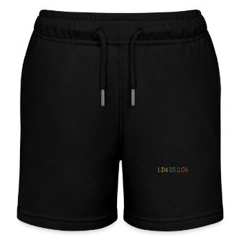 Queen's Gambit Cool Chess Player Algebraic - Kids Organic Sweat Shorts by Stanley/Stella - black - Front