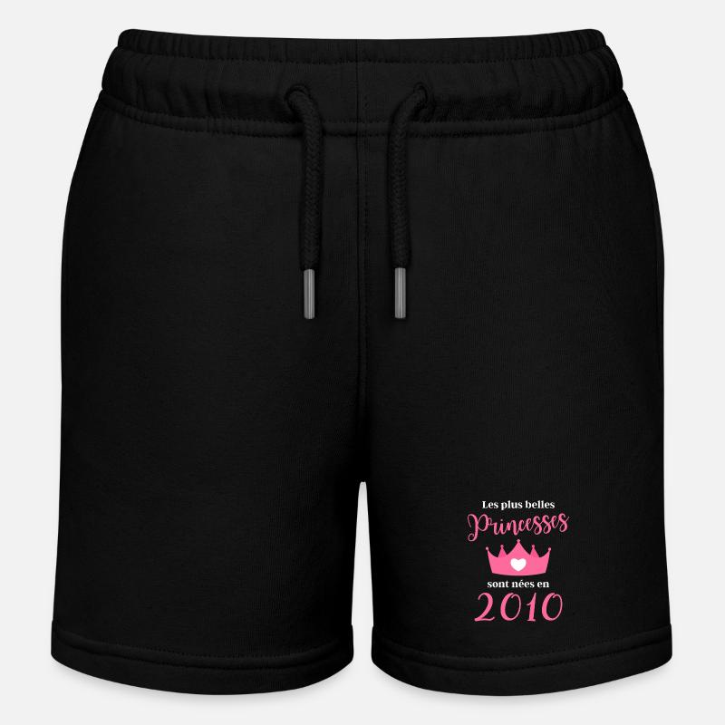 Les plus belles princess sont nees en 2010 - Short de jogging enfant bio Stanley/Stella - noir