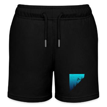VTT VTT Downhill Biker cadeau - Short de jogging enfant bio Stanley/Stella - noir - Devant