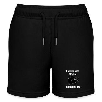 schwarzes Schaf komme was wolle - Kinder Organic Joggingshorts Mini Bolter von Stanley/Stella - Schwarz - Vorne