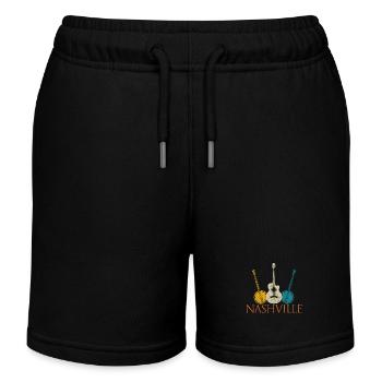 Nashville Tennessee Country Musik - Kinder Organic Joggingshorts Mini Bolter von Stanley/Stella - Schwarz - Vorne