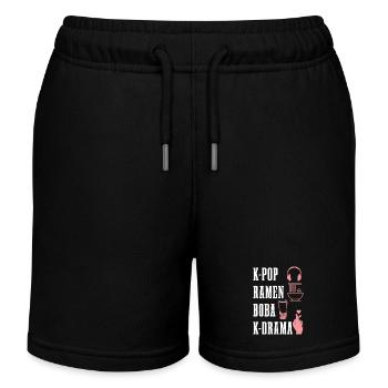 K-Pop Fan cadeau musique pop coréenne - Short de jogging enfant bio Stanley/Stella - noir - Devant