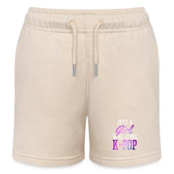 K-Pop Fan cadeau musique pop coréenne - Short de jogging enfant bio Stanley/Stella - écru doux - Devant