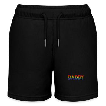Daddy Gay Pride Month LGBTQ Fathers Day - Kinder Organic Joggingshorts Mini Bolter von Stanley/Stella - Schwarz - Vorne