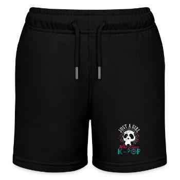K-Pop Fan cadeau musique pop coréenne - Short de jogging enfant bio Stanley/Stella - noir - Devant