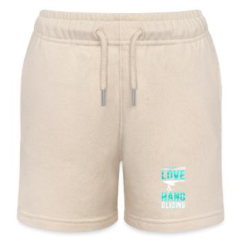 Hang Gliding Hanggliding Hang Gliding Gift - Kids Organic Sweat Shorts by Stanley/Stella - soft Ecru - Front