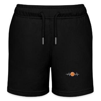 Basketball Herzschlag - Kinder Organic Joggingshorts Mini Bolter von Stanley/Stella - Schwarz - Vorne