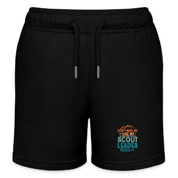 Hear My Scout Leader Voice: Commanding Tee - Kinder Organic Joggingshorts Mini Bolter von Stanley/Stella - Schwarz - Vorne