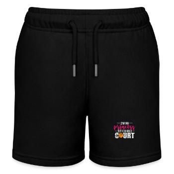 I'm no Princess but I do hold Court Basketball - Kinder Organic Joggingshorts Mini Bolter von Stanley/Stella - Schwarz - Vorne