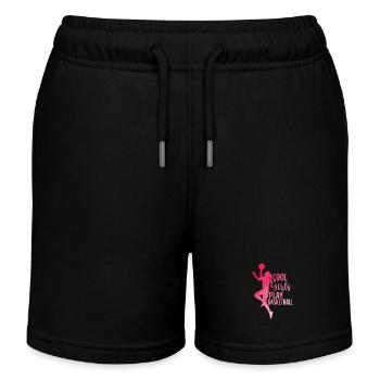 Cool Girls play Basketball Mädchen - Kinder Organic Joggingshorts Mini Bolter von Stanley/Stella - Schwarz - Vorne