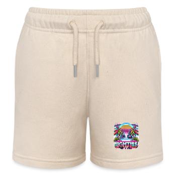 Eighties 80 ́s 80s - Kids Organic Sweat Shorts by Stanley/Stella - soft Ecru - Front