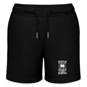 Lächeln mit Ristretto - Kinder Organic Joggingshorts Mini Bolter von Stanley/Stella - Schwarz - Vorne