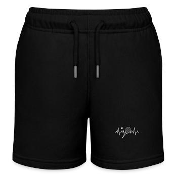 Tennis Herzschlag - Kinder Organic Joggingshorts Mini Bolter von Stanley/Stella - Schwarz - Vorne