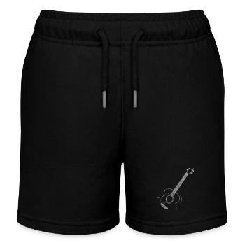 Guitare cadeau guitariste Vintage - Short de jogging enfant bio Stanley/Stella - noir - Devant