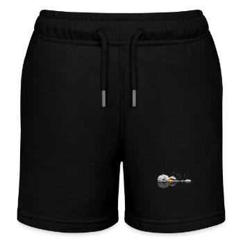 Gitarre Geschenk Vintage Gitarrist - Kinder Organic Joggingshorts Mini Bolter von Stanley/Stella - Schwarz - Vorne