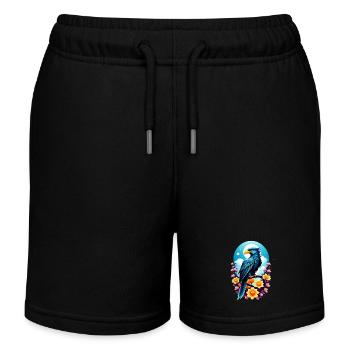 Adler - Wappen der USA - Kinder Organic Joggingshorts Mini Bolter von Stanley/Stella - Schwarz - Vorne