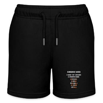 Grammaire des synonymes de mots kangourou - Short de jogging enfant bio Stanley/Stella - noir - Devant