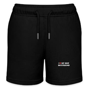 Liebe meinen heißen Freund - Kinder Organic Joggingshorts Mini Bolter von Stanley/Stella - Schwarz - Vorne