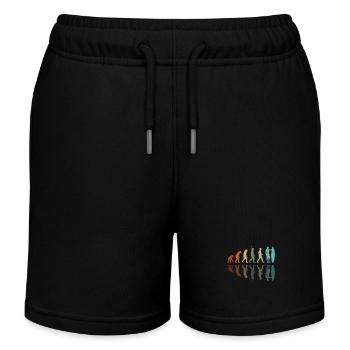 Évolution du surf - Short de jogging enfant bio Stanley/Stella - noir - Devant