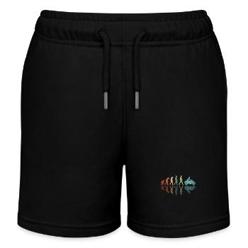 Motorradfahrer Entwicklung - Kinder Organic Joggingshorts Mini Bolter von Stanley/Stella - Schwarz - Vorne