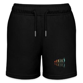 Evolution für Tennisspieler - Kinder Organic Joggingshorts Mini Bolter von Stanley/Stella - Schwarz - Vorne