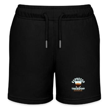 Mein Treibstoff ist Espresso - Kinder Organic Joggingshorts Mini Bolter von Stanley/Stella - Schwarz - Vorne
