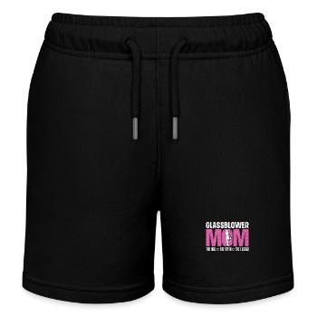 Souffleur de verre Maman L’idole Le mythe Le soufflage de verre - Short de jogging enfant bio Stanley/Stella - noir - Devant