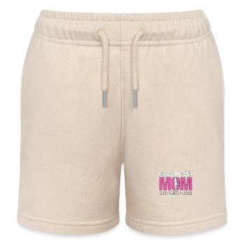 Glassblower Mom The Idol The Myth The Glassblowing - Kids Organic Sweat Shorts by Stanley/Stella - soft Ecru - Front