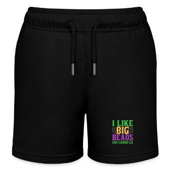 J’aime les grosses perles et je ne peux pas mentir Carnaval Mardi G - Short de jogging enfant bio Stanley/Stella - noir - Devant