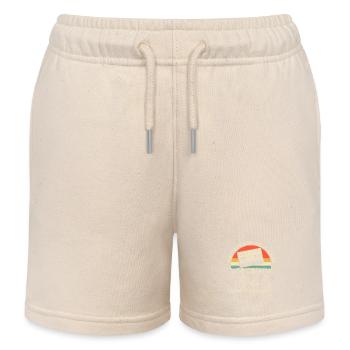 Vintage Geburtstag 1945 - Kinder Organic Joggingshorts Mini Bolter von Stanley/Stella - Natur - Vorne