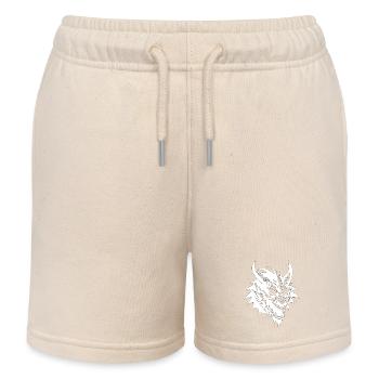 Fantasy Dragon Anime Dragon Head Mythical reptile - Kids Organic Sweat Shorts by Stanley/Stella - soft Ecru - Front