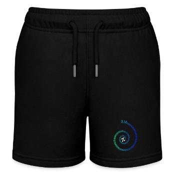Pi Spirale Nouveauté Math Geek 3.14 Pi Jour - Short de jogging enfant bio Stanley/Stella - noir - Devant