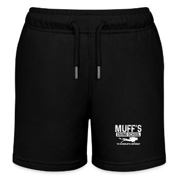 Diving Funny Vintage Diver Gift - Kids Organic Sweat Shorts by Stanley/Stella - black - Front