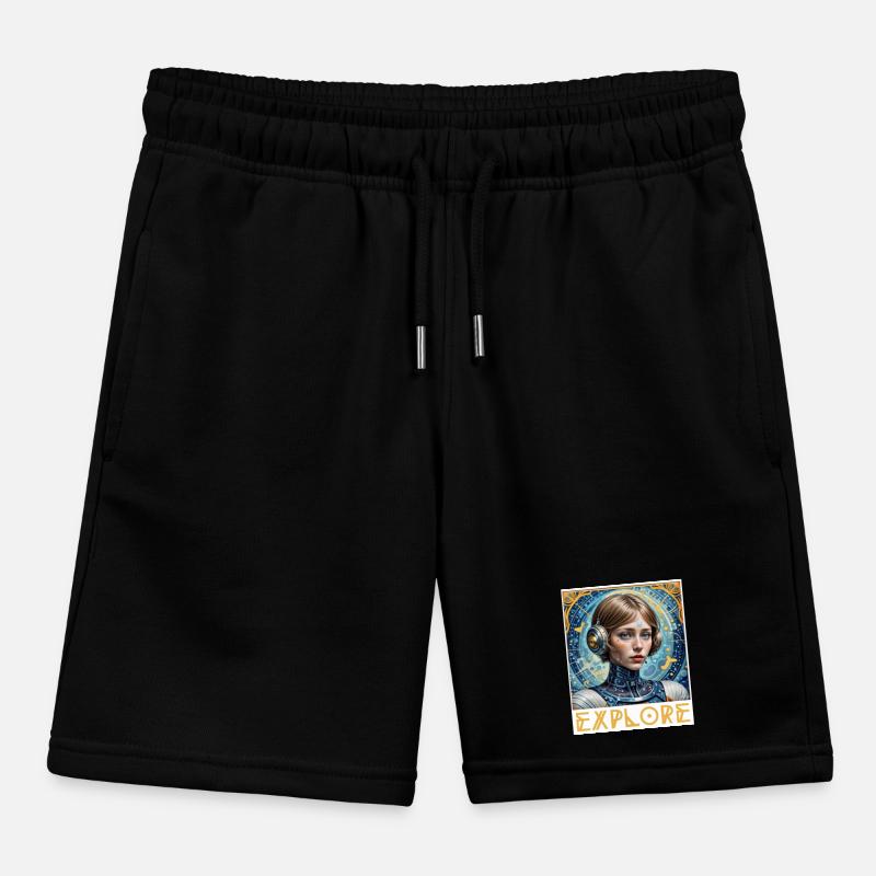 Explore and conquer Kids Organic Sweat Shorts by Stanley/Stella