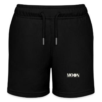 Lune Ciel Nocturne - Short de jogging enfant bio Stanley/Stella - noir - Devant