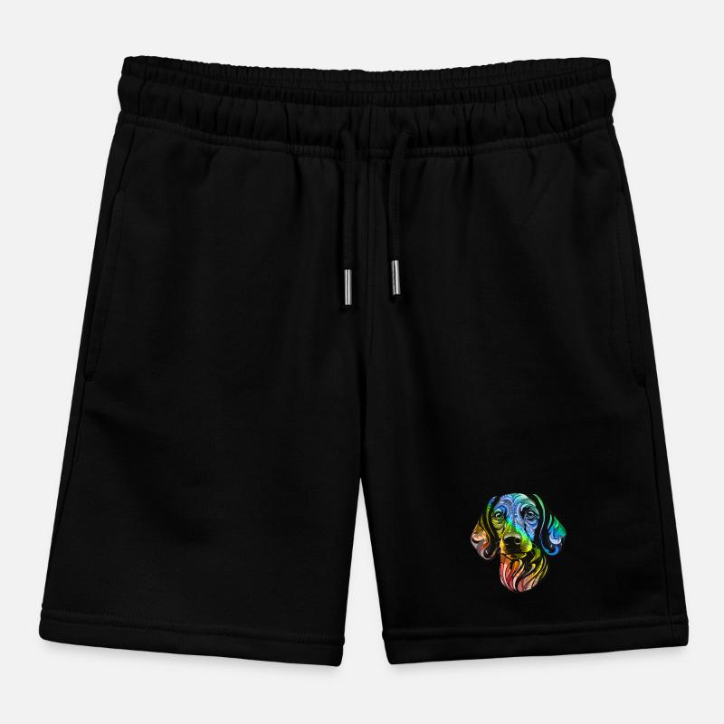 Teckel Tête De Chien Teckel Coloré Short de jogging enfant bio Stanley/Stella
