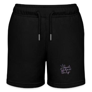 Vibes only Lavendel Garten Duft Pflanze - Kinder Organic Joggingshorts Mini Bolter von Stanley/Stella - Schwarz - Vorne