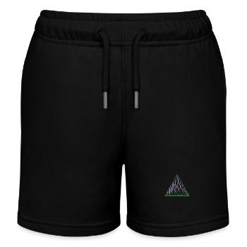 Lavande dans le parfum de jardin de plantes Triangle - Short de jogging enfant bio Stanley/Stella - noir - Devant