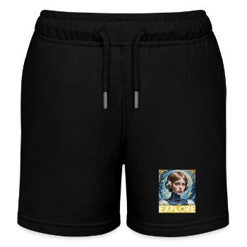 Osez explorer - Short de jogging enfant bio Stanley/Stella - noir - Devant
