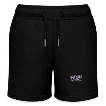 Lavendel Queen Pflanze Garten Duft - Kinder Organic Joggingshorts Mini Bolter von Stanley/Stella - Schwarz - Vorne