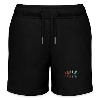Eishockey Entwicklung - Kinder Organic Joggingshorts Mini Bolter von Stanley/Stella - Schwarz - Vorne