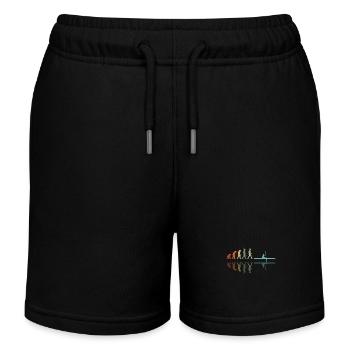 Kajak Entwicklung - Kinder Organic Joggingshorts Mini Bolter von Stanley/Stella - Schwarz - Vorne